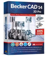 BeckerCAD 14 3D Pro - 3 User Lizenz - STL - 3D Konstruieren - PC-DVD ROM