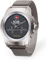 MyKronoz Hybrid Smartwatch ZETIME Elite silber, Bluetooth 4.2 , Herzfrequenzsensor