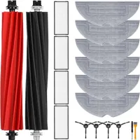 Ersatzteile für Roborock S8+/S8 Plus/S8, Roborock Zubehör, Staubsauger zubehör, mit Silberionen, 4 Filter, 4 Seitenbürsten, 2 Hauptbürste