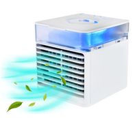 Mobilní klimatizace, Mini Air Cooler, 3v1 klimatizace, zvlhčovač a čistička vzduchu, USB Mini Air Cooler s nádrží na vodu