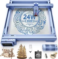 iKier K1 Pro 24W Graviermäschine,0,01 mm Gravurgenauigkeit,Verfahrgeschwindigkeit bis zu 48000 mm/min,Mit verbesserter automatischer Luftunterstützung