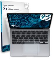 Bruni Basics-Clear 2x Schutzfolie kompatibel mit Apple MacBook Air Trackpad (2020) Folie