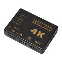 HDMI splitter, 5x1 portový prepínač, 4K ,1080p, diaľkové ovládanie, čierny, HOPE R