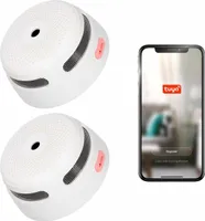 X-Sense XS01-WT Intelligenter Rauchmelder mit Wifi - 2 Rauchdetektoren - Tuya Smart Home - Entspricht der europäischen Norm - Feueralarm