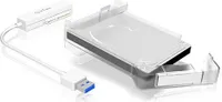 ICY BOX IB-AC703-U3, HDD / SSD-Gehäuse, 2.5", Serial ATA III, 5 Gbit/s, Hot-Swap, Weiß