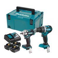 Makita Combo DHP484Z + DTW300Z BL 18V LXT 5Ah 3 bat. Značka MakPac