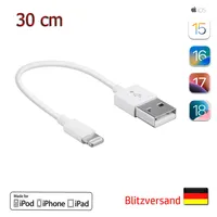 30 cm Kurz Lightning iPhone Kabel USB auf 8 pin Datenkabel Ladekabel für iPhone 11 12 13 14 Plus Pro Max mini 5s 5c SE 6 6s 7 8 Plus X Xs Xr Xs Max