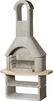 Buschbeck Gartengrillkamin Las Palmas grau-terrakotta, B110xT65xH206 cm, robuster Beton