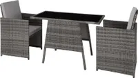 Rattan Sitzgruppe Lausanne für 2 Personen