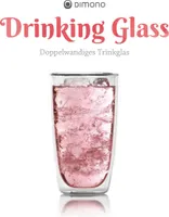 Doppelwandiges Trinkglas 450ml - 4 Stück