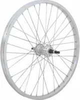 Bicykel zapletený 20" 406-21 zadný 36 dier strieborný CnSpoke