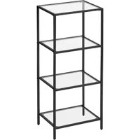 Bücherregal für das Wohnzimmer 40 x 30 x 95 cm Schwarz