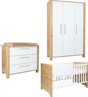 arthur berndt Babyzimmer Set Marlon 3. teilig Kleiderschrank Bett Wickelkommode
