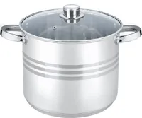 Kochtopf 13 L Edelstahl 28 cm mit Deckel Suppentopf Gulaschkessel Universaltopf Induktion