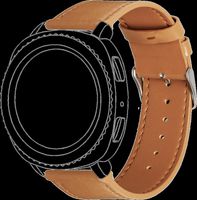 Topp - Armband für Samsung Gear Sport/Galaxy Watch 42mm | Leder | Hellbraun