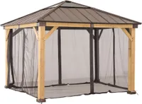 Netz für Sunjoy Zedernholz Gazebo 336cm x 394cm