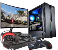 Gaming PC Komplett Set R5 5600 32GB RX VEGA7 SSD 1TB Win11 24"