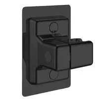 Handbrause Halterung 360°Drehbar Verstellbarer Duschhalterung Ohne Bohren Duschkopfhalterung Universell Brausehalter für Handbrause, Schwarz