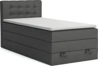 Boxspringbett JOEL 100x200 inkl. Topper für Jugendliche Jugendbett, H3 H4
