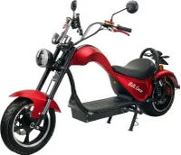 Elektrický skútr BILI COCO COBRA 2000 W, 60V 20Ah lithiová baterie, s alarmem, držák mobilního telefonu, 45 km/h, červený