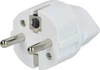 vhbw Reisestecker Adapter Typ J, SN 441011 (Euro-Stecker auf Schweizer-Buchse / CH Stecksystem) - Reiseadapter Weiß / 2500 W