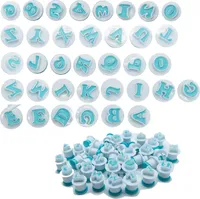 36 Stk Buchstaben Ausstecher für Fondant Ausstecher,Zahlen Fondant Ausstecher Backen Zubehör Alphabet Kuchendekoration Backzubehör Set Auswerfer Stempel Keks Marzipan(Wiederverwendbar)