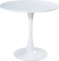 IdePar - Runder Esstisch PULSE Ø70 cm - Weiß