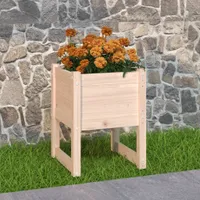 vidaXL Pflanzkübel 40x40x52,5 cm Massivholz Kiefer
