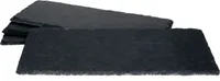 4x Schieferplatten 11x30cm Untersetzer Deko-Teller Servier-Platte Naturschiefer