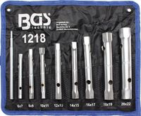 BGS Sada nástrčných kľúčov na rúry, 9 kusov, 6 - 22 mm 1218 (nástrčné kľúče na rúry)