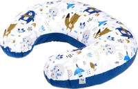 Pepi Stillkissen mit Velvet - Stillhorn Stillhörnchen kleines Baby Still Kissen für Füttern von Babys Neugeborene Breastfeeding - Blue Bear