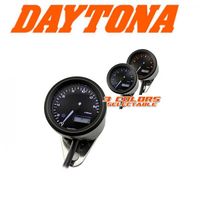Daytona Digital-DZM, "Velona", schwarz, Ø 48mm, bis 15.000 U/min, Volt/Uhr, blau/orange/weiss