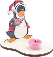 Weihnachtsdeko Pinguin mit LED
