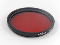 vhbw Universal Farbfilter rot kompatibel mit Kamera Objektiven mit 46mm Filtergewinde - Rotfilter