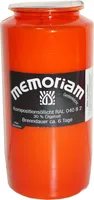 MEMORIAM-Kompositionsöllicht, Rot, Nr. 73, AETERNA, 30% Ölgehalt, Brenndauer ca. 6 Tage, 136/68 mm, Karton mit 20 Stück