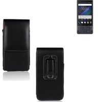 K-S-Trade Gürteltasche kompatibel mit BlackBerry Key2 LE  Schutz-Hülle Handy-Hülle mit Magnetverschluss  Holster in schwarz
