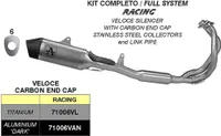 Kompletny tytanowy układ wydechowy ARROW Racing dla Kawasaki Z 650