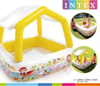 Nafukovací bazén INTEX se slunečníkem 157x157x122 cm