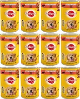 Pedigree Adult - Nassfutter für ausgewachsene Hunde mit Rindfleisch in Gelee, 12x1200g Dose