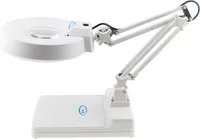 LED lampa s lupou Kovová lampa s otočným ramenem 20X LED lupa a stolní lampa pro