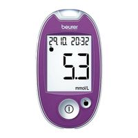 Beurer Blutzuckermessgerät - GL 44 purple mmol/L