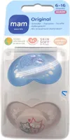 MAM Original Schnuller im 2er-Set zahnfreundlicher Baby Schnuller aus Pacifier