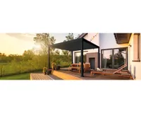 Pergola Sorara Outdoor Living Mirador Deluxe 300 x 400 x 250 cm Metall schwarz