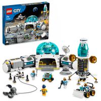 LEGO 60350 City Mond-Forschungsbasis Weltraum-Spielzeug aus der LEGO NASA Serie mit Astronauten-Minifiguren, ab 7 Jahre
