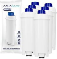 Aquafloow Wasserfilter Ersatz für DeLonghi DLSC002, SER3017 & 5513292811 Kaffeemaschinen - einschließlich Versionen der ECAM, ESAM, ETAM Serie (6er)