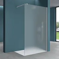 Mai & Mai 140x200cm Walk-In Dusche Duschwand für Dusche Duschabtrennung ESG-Sicherheitsglas 8mm NANO Glas BRAM3 Bremen1VS
