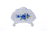 Český porcelán, a.s., Dubí Serviettenständer, 10 cm, Vergissmeinnicht, Porzellan Dubí