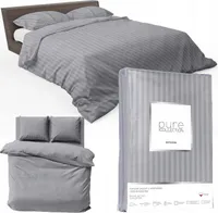 Deco4Home pościel Satin Pure | 180x200cm | Szary