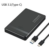 Tragbare 2,5-Zoll-USB 2.0/3.0/3.1-C-Festplattengehäuse externe Festplatte Externe HDD-Fall-Typ c