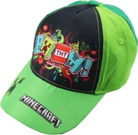 Minecraft TNT - Kinder Basecap Baseball Kappe – Grün / 54